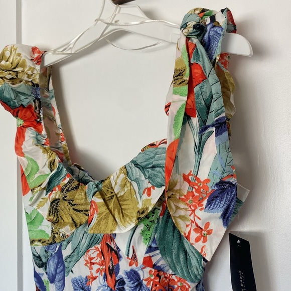 Zara Print Ruffle Top - Picture 3 of 7